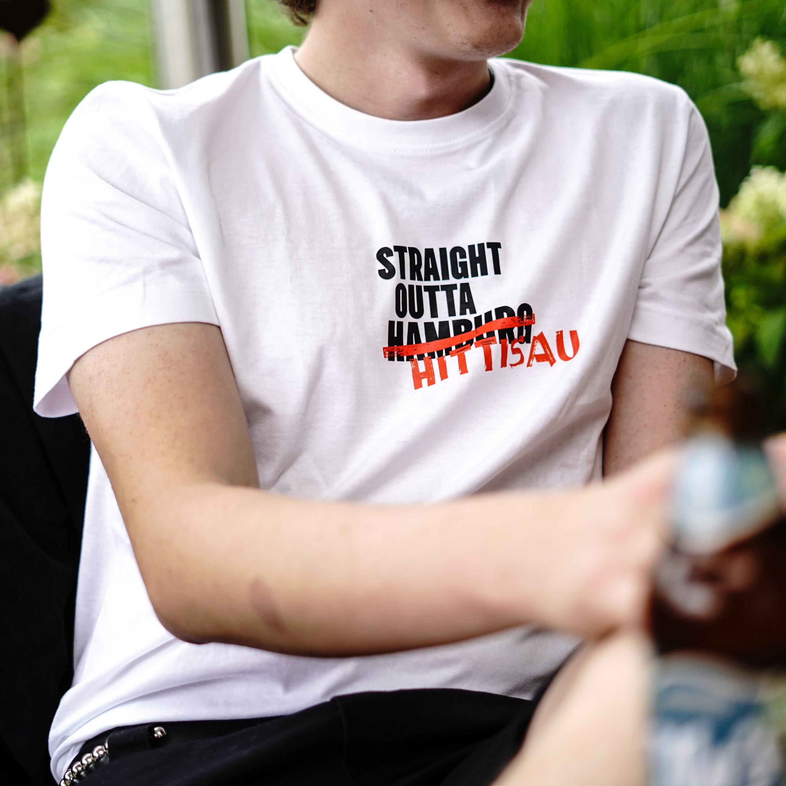 Mo’s Shirt weiß Straight Outta Hittisau