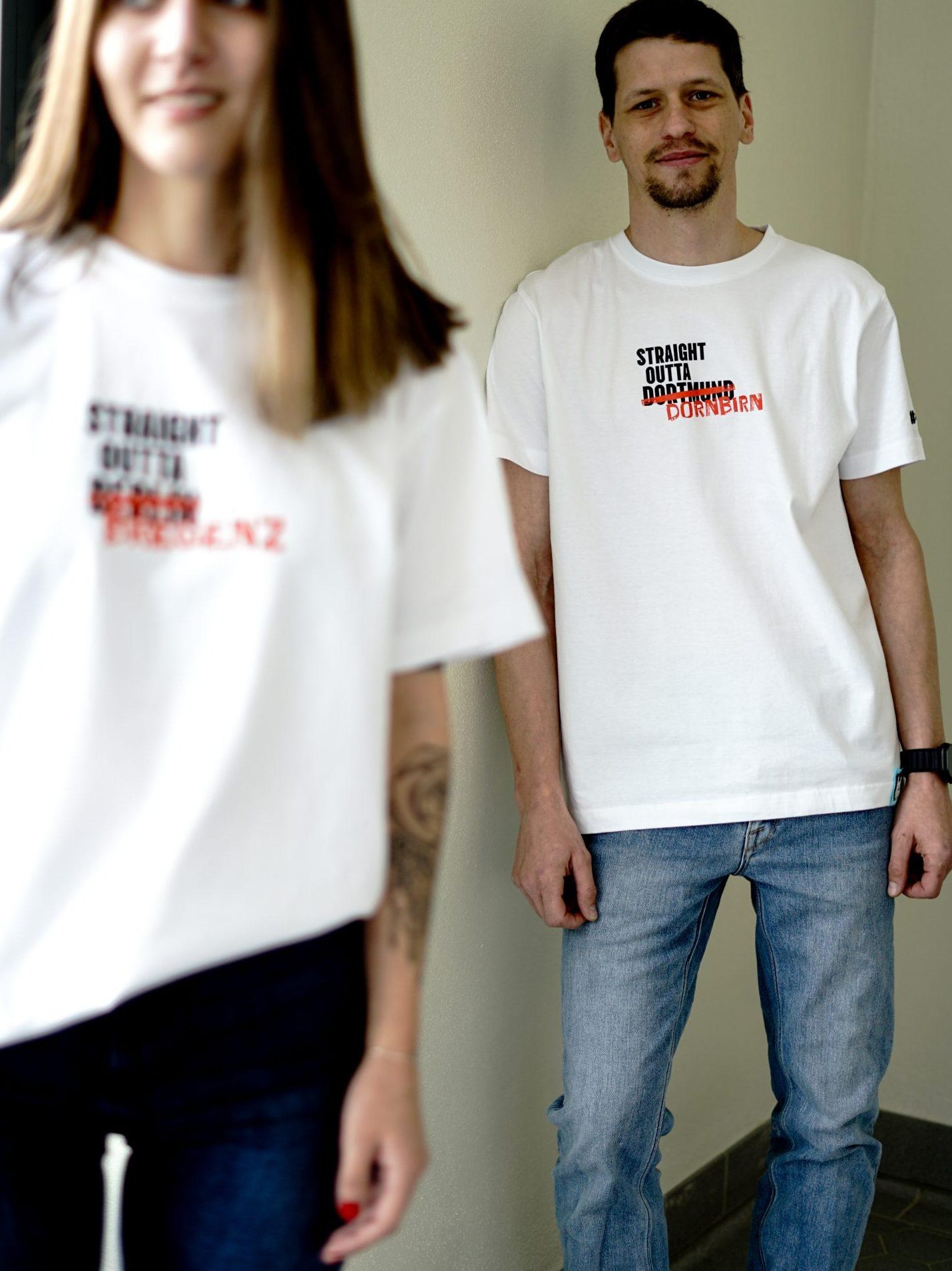 Mo’s Shirt weiß Straight Outta Dornbirn